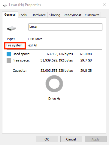 format a thumb drive for windows from mac