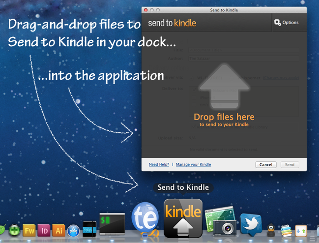 add pdf files to kindle for mac